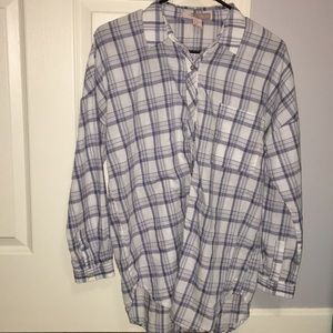 Blue and White Flannel
